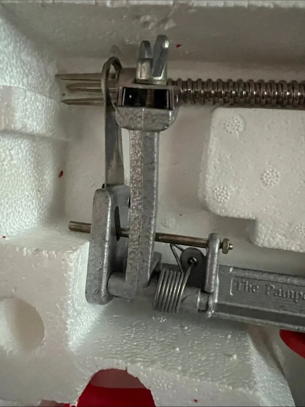 The Pampered Chef Brown Kraft Apple Peeler/Corer/Slicer Box - used